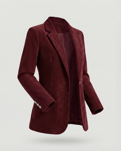Cord Blazer Damen Elegant wird zu: Damen Cord Blazer Elegant Slim