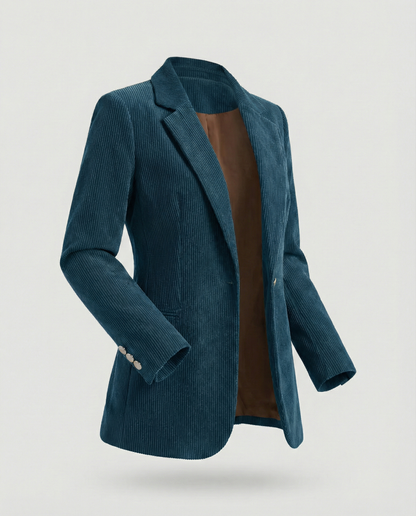 Cord Blazer Damen Elegant wird zu: Damen Cord Blazer Elegant Slim