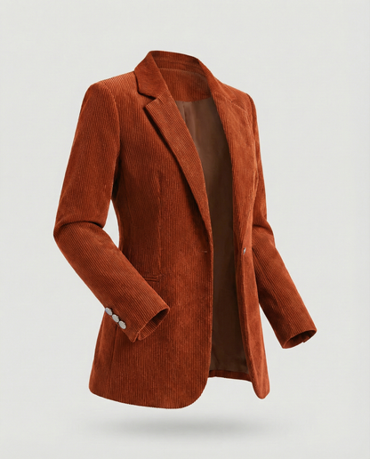 Cord Blazer Damen Elegant wird zu: Damen Cord Blazer Elegant Slim