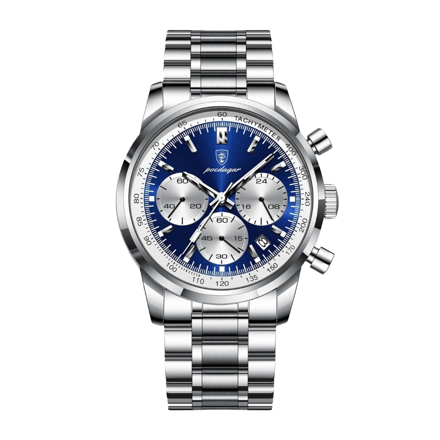 Herren Armbanduhr 40mm Edelstahl Quarz - BerlinGlamour