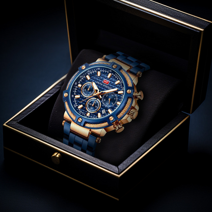 Herren Armbanduhr Maritime Quarzuhr Schwarz
