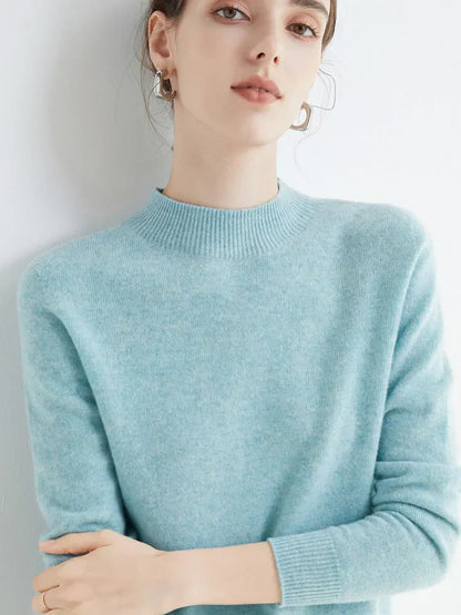 Damen Pullover Elegent Langarm Stilvoll