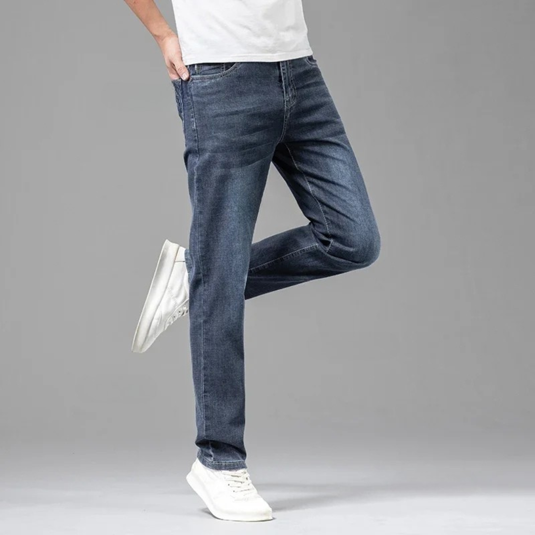 Herren Jeans Baumwolle Bequem Elegant