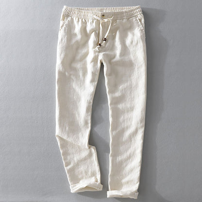 Bequeme Herrenhose Elastisch Leinen