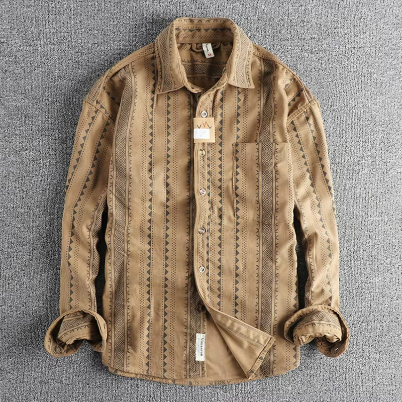 Herren Hemd Baumwolle Streifen Modern