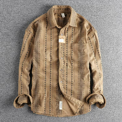 Herren Hemd Baumwolle Streifen Modern