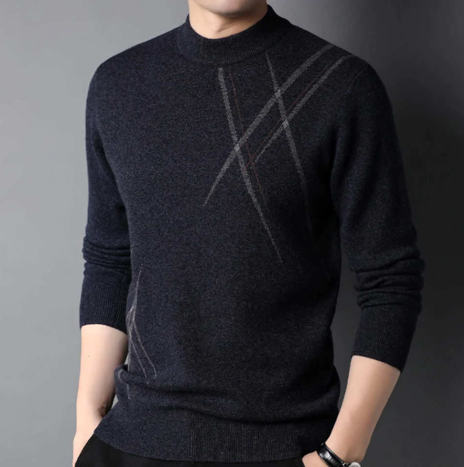 Herren Pullover Rundhals Stylish Hochwertig - BerlinGlamour