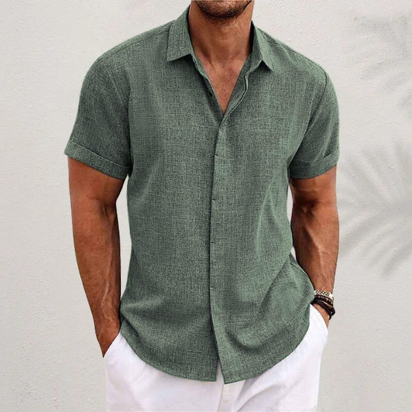 Leichtes Sommerhemd Kurzarm Herren Modern
