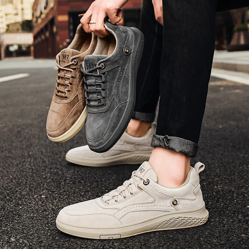 Herren Sneaker Sport Wildleder Schuhe