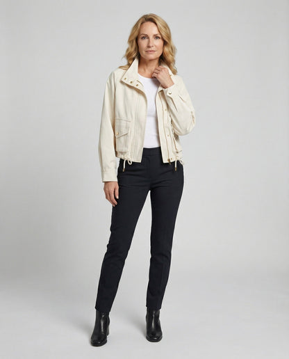 Damen Trenchcoat Kurzjacke Frühjahr Lockere Passform