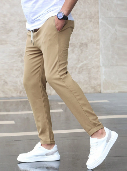 Joggerhose Slim Fit Stretch mit Tunnelzug