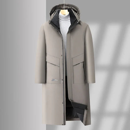 Herren Winterparka Isoliert Wärme Jacke