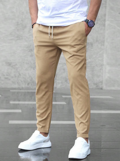 Joggerhose Slim Fit Stretch mit Tunnelzug