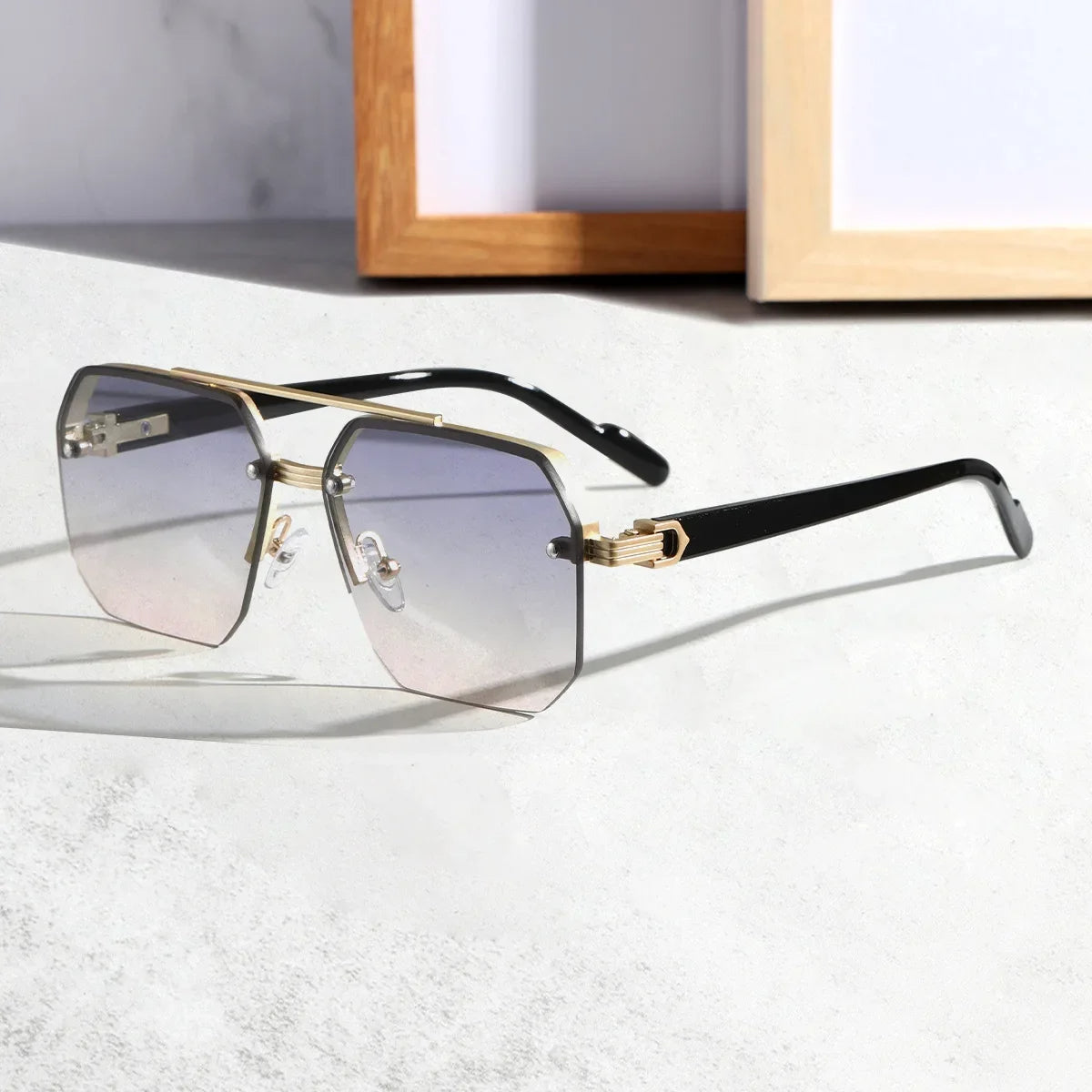 Herren Sonnenbrille Geometrisch Modern Sportlich