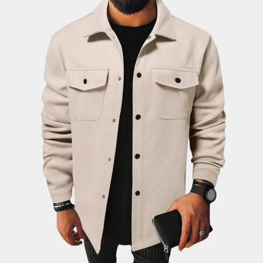 Langarm Oberhemd für Herren Modern Button-Down - BerlinGlamour