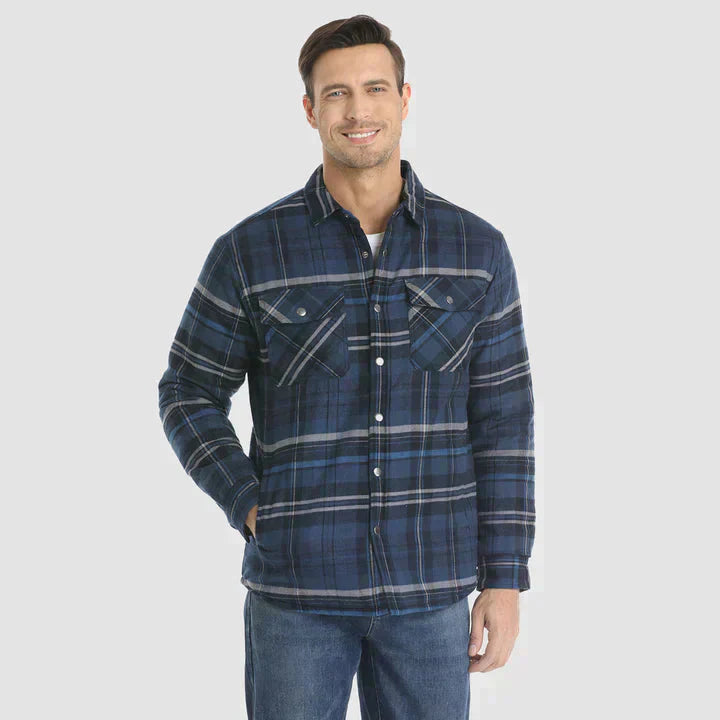 Oberhemd – Langarm – Brusttaschen – Hemd mit Knöpfen – kariertes Hemd-Chaps Herrenmode
