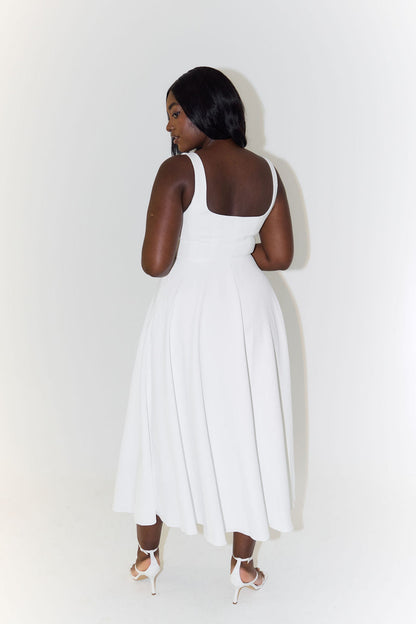 Elegantes Midi Kleid für Frauen, Vielseitig & Chic