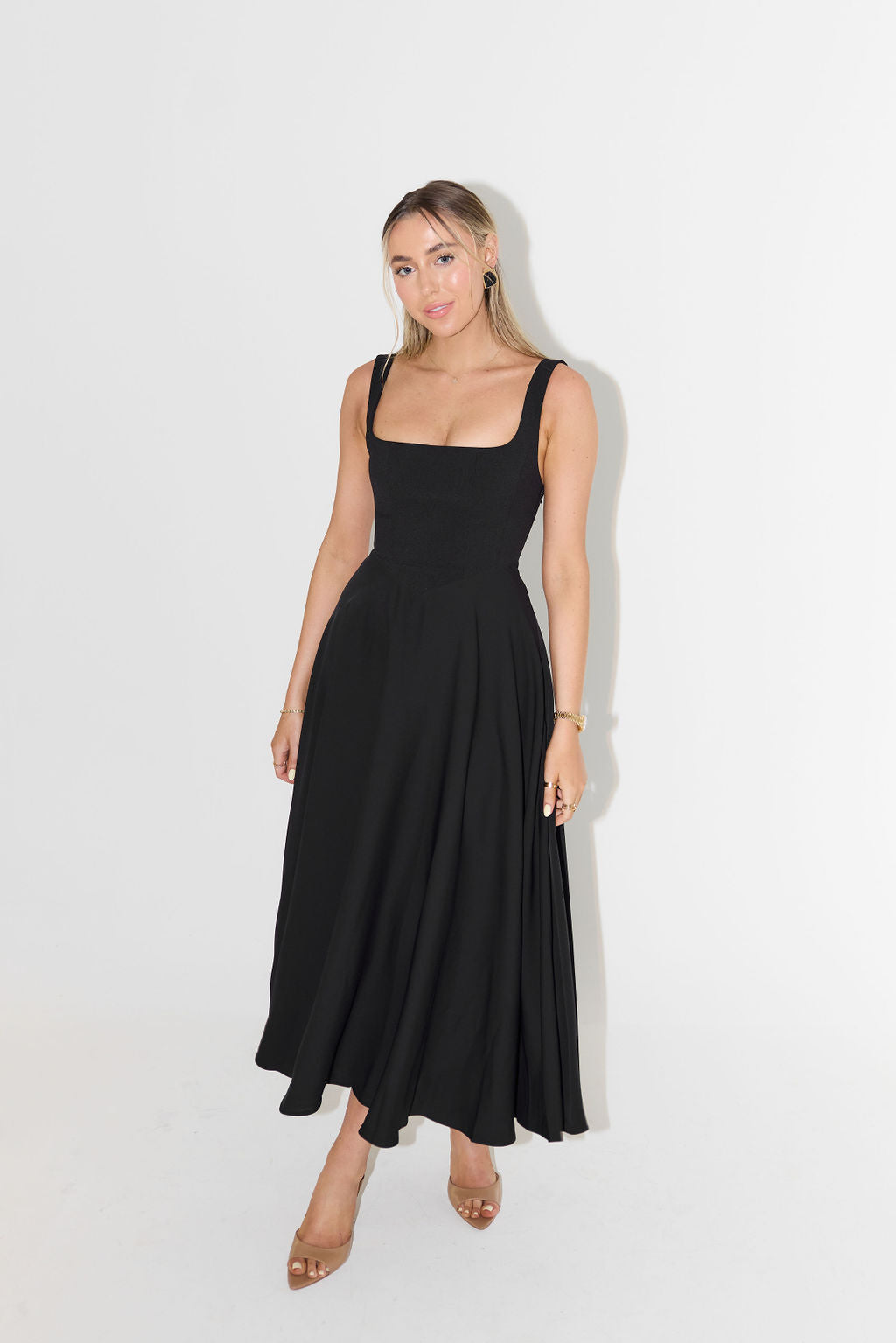 Elegantes Midi Kleid für Frauen, Vielseitig & Chic