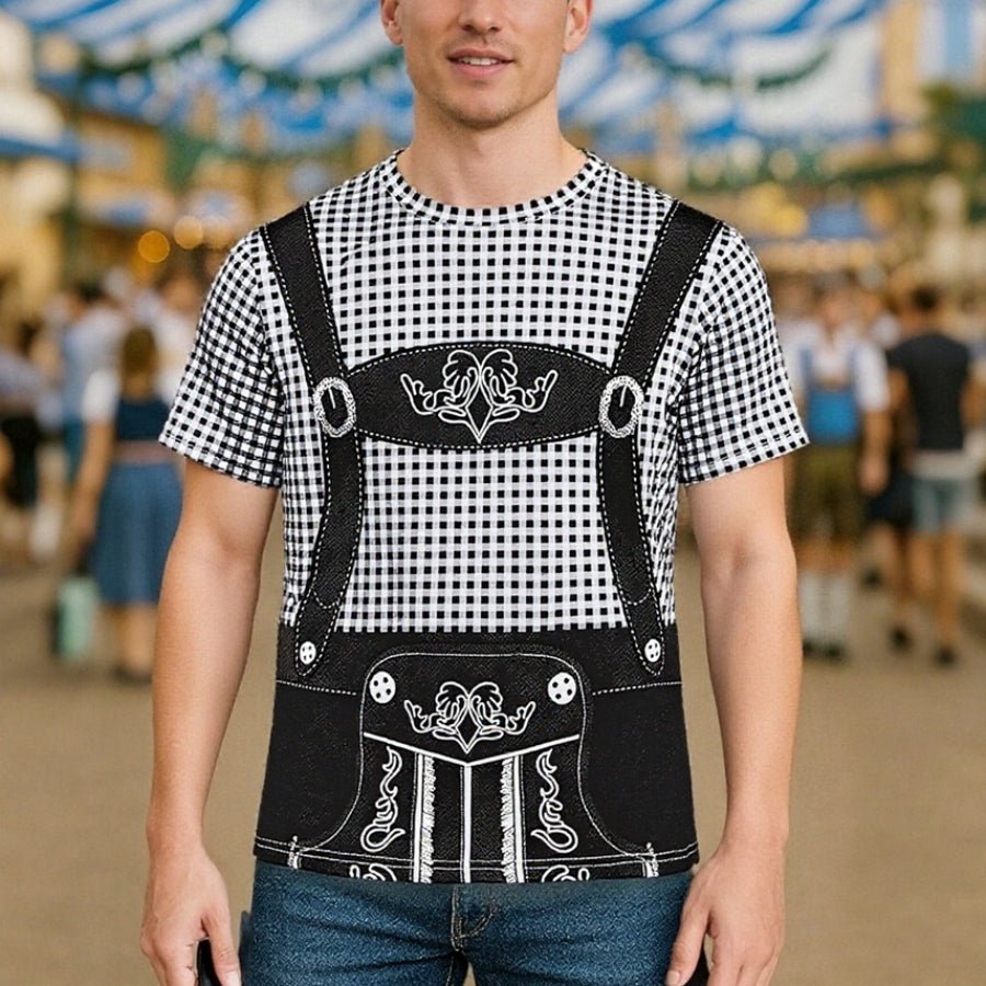 Oktoberfest T-Shirt Lederhosen-Design Bierfest - BerlinGlamour