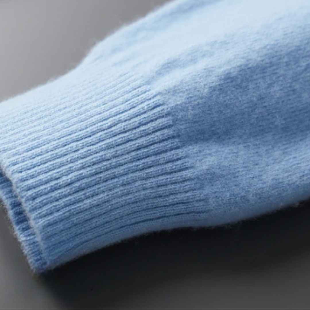 Weiche Cashmere Strickjacke V-Ausschnitt Leicht Modern