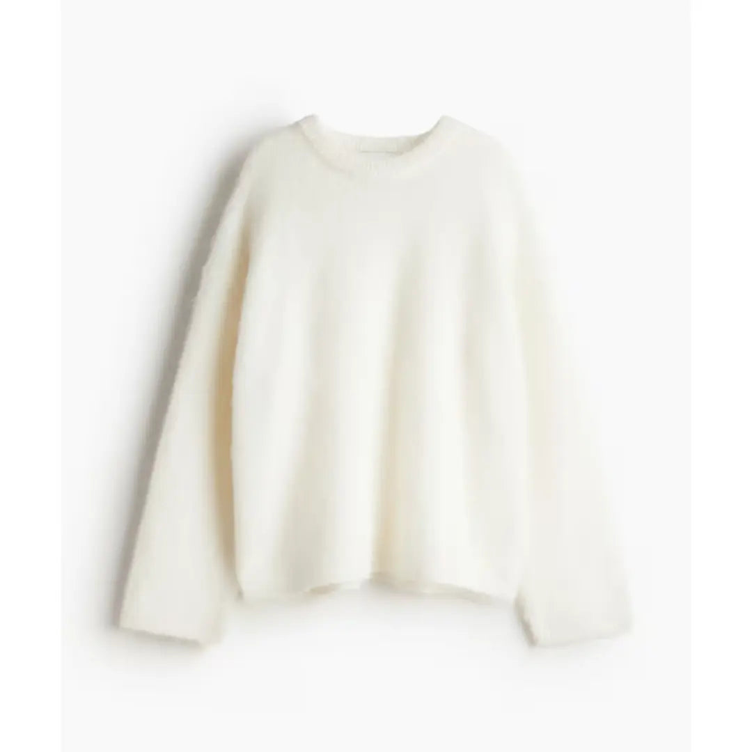 Großer Oversized Pullover Mohair Mix Frauen - BerlinGlamour