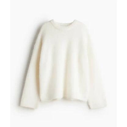 Großer Oversized Pullover Mohair Mix Frauen - BerlinGlamour