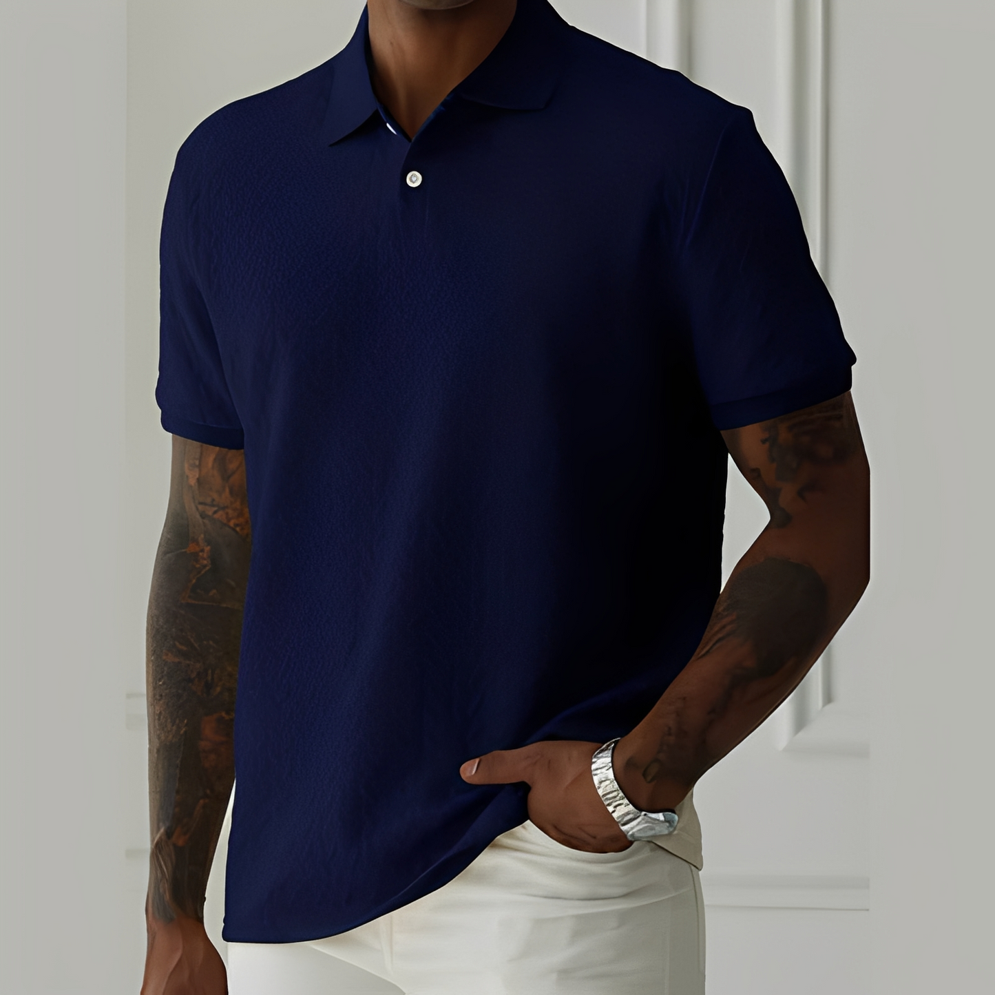 Elegantes Herren Polo Shirt Slim Fit Modern