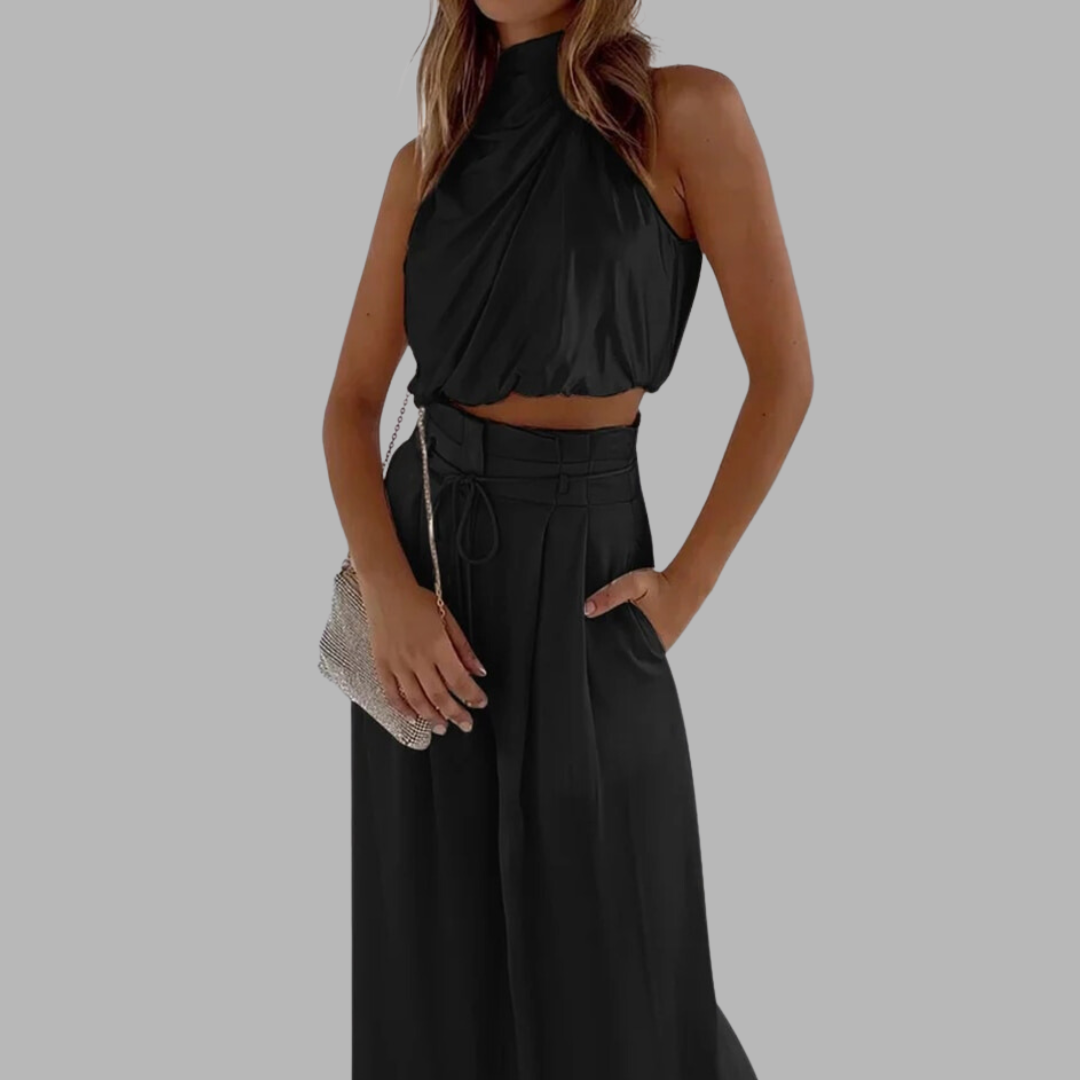 Frauen Hosenanzug Klassisch Zweiteilig Elegant - BerlinGlamour