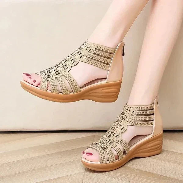 Damen Sandalen Orthopädisch Bequem Cordelia - BerlinGlamour