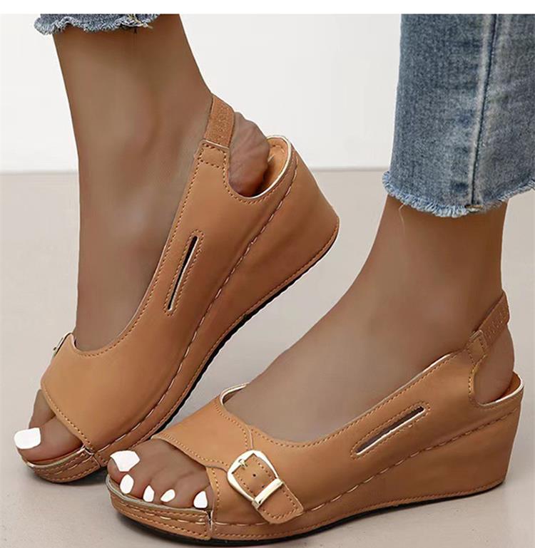 Damen Sandalen Orthopädisch Bequem Hell - BerlinGlamour
