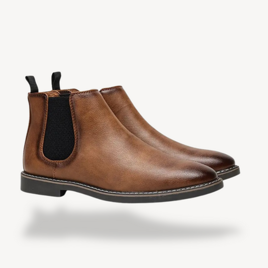 Orthopädische Chelsea-Stiefel aus Leder für Herren | Loravelle 0
