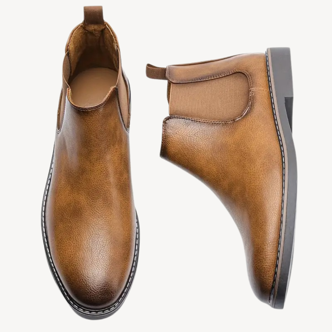 Orthopädische Chelsea-Stiefel aus Leder für Herren | Loravelle 3