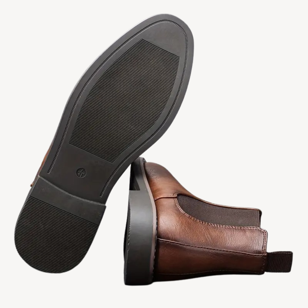 Orthopädische Chelsea-Stiefel aus Leder für Herren | Loravelle 4