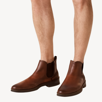 Orthopädische Chelsea-Stiefel aus Leder für Herren | Loravelle 8