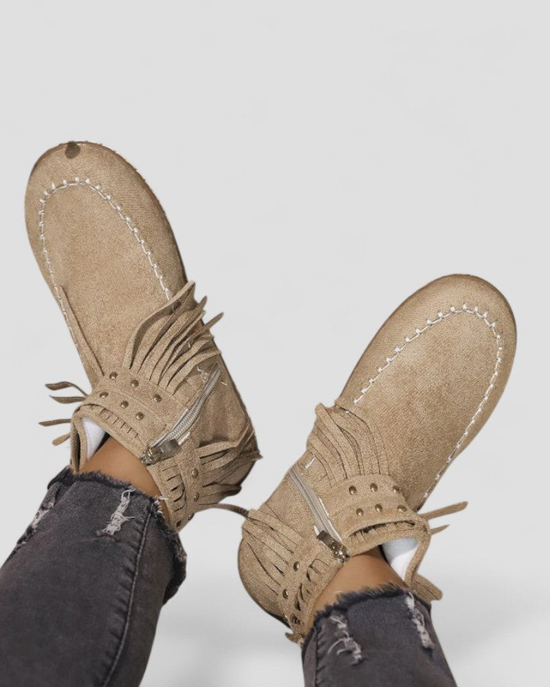 Orthopädische Fransenstiefeletten für Damen 5