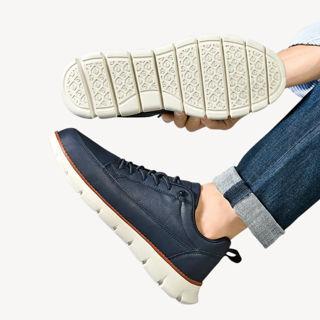 Orthopädische Freizeit-Sneakers aus Leder für Herren | Loravelle 2