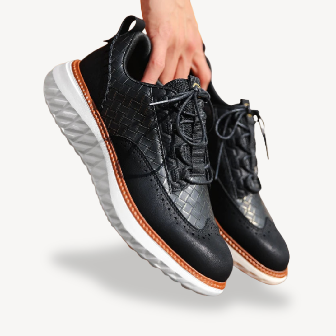 Orthopädische Freizeit-Sneakers aus Leder für Herren | Loravelle 7