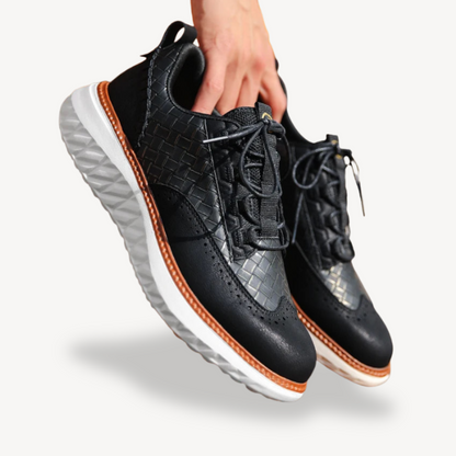 Orthopädische Freizeit-Sneakers aus Leder für Herren | Loravelle 7
