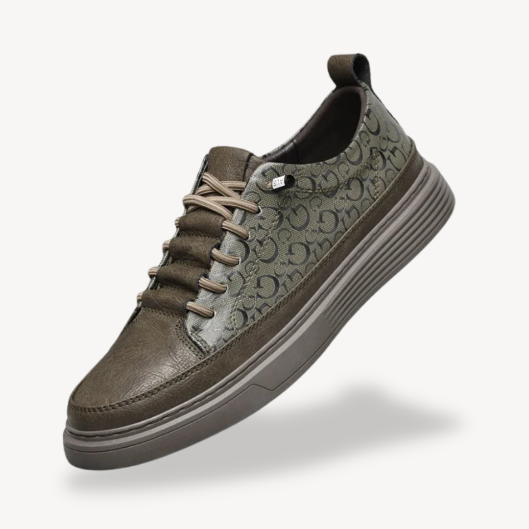 Orthopädische Herren-Sneaker mit lederähnlichem Obermaterial | Loravelle 0