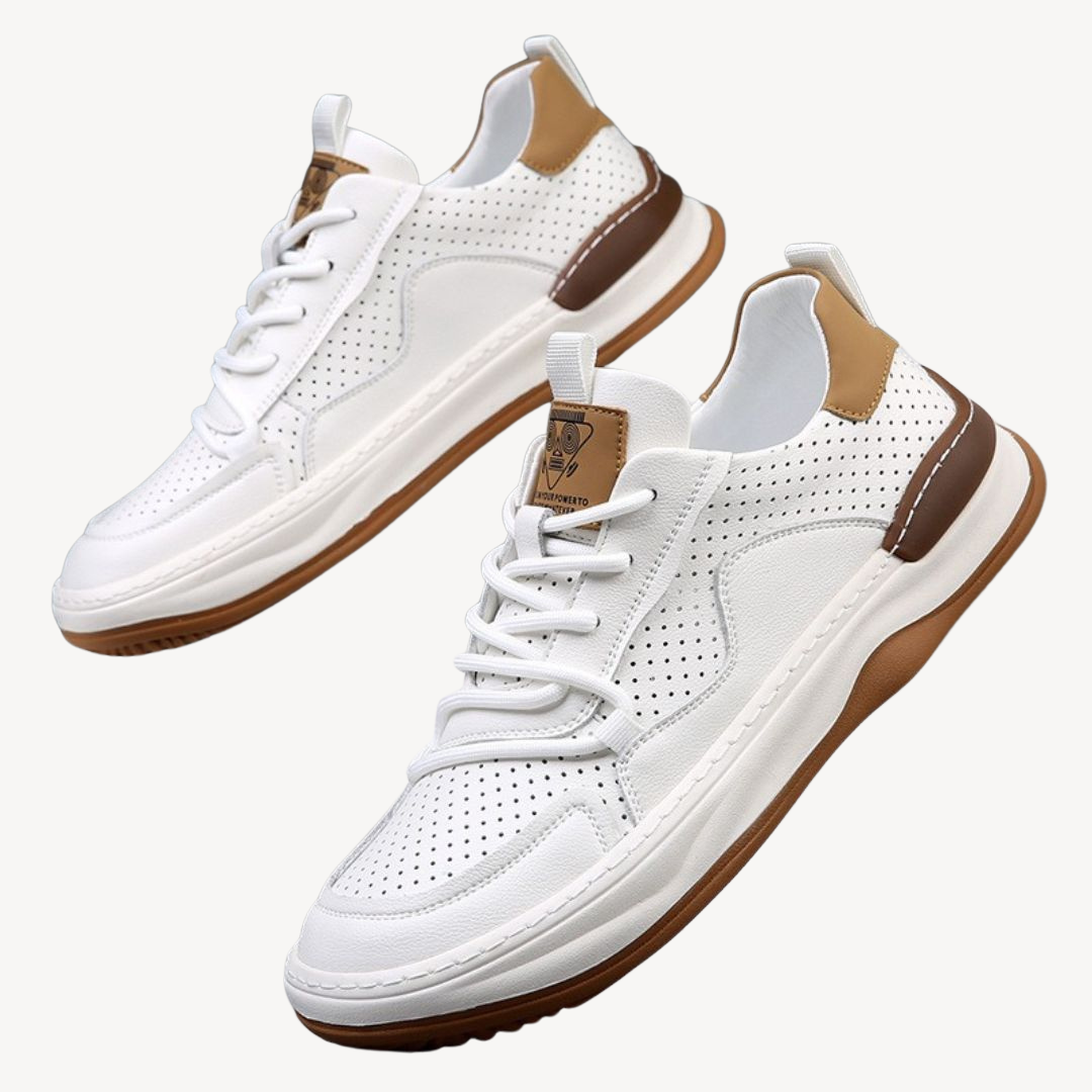 Orthopädische Herren-Sneakers aus Leder | Loravelle 2