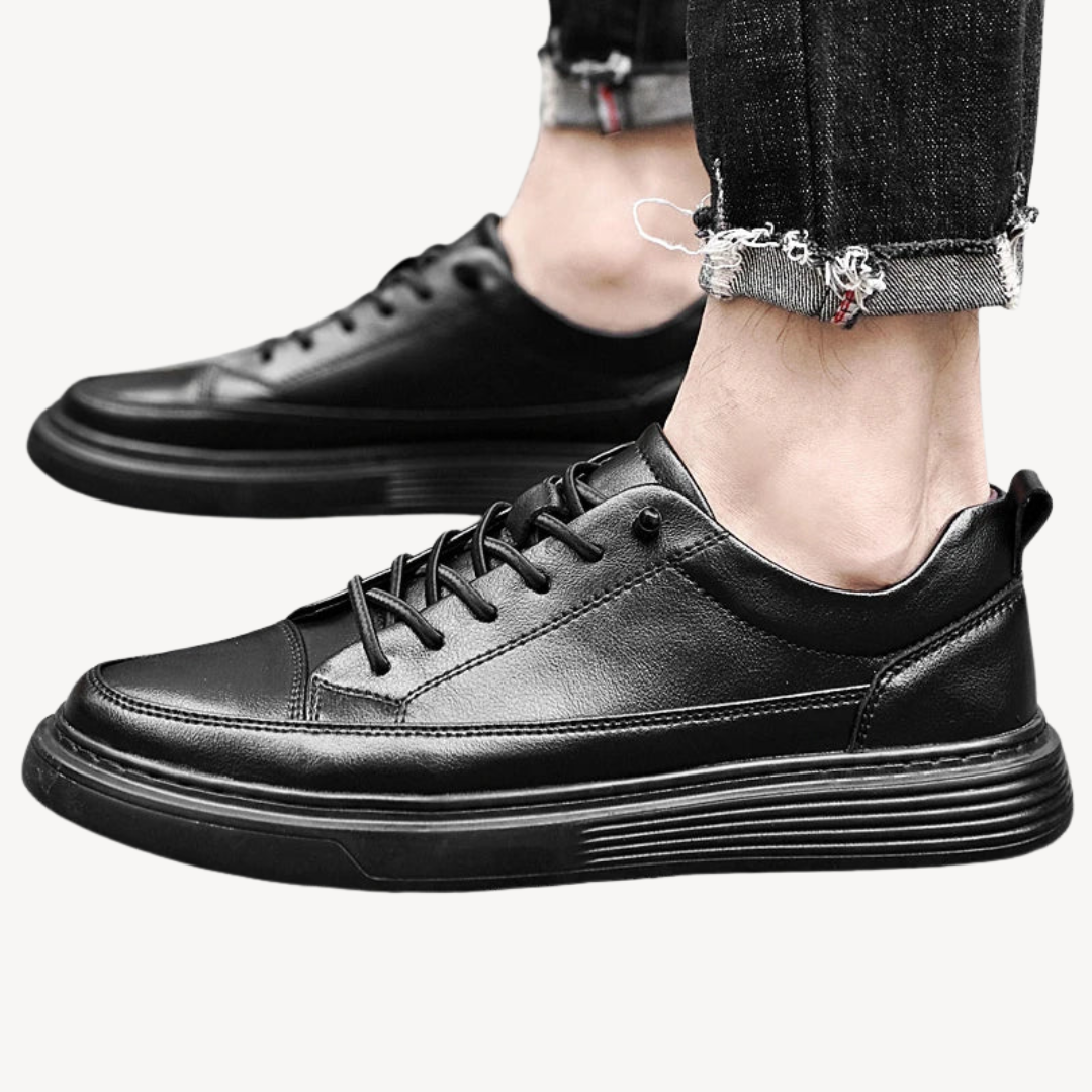 Orthopädische Herren-Sneakers mit Luftpolster aus Leder | Loravelle 1