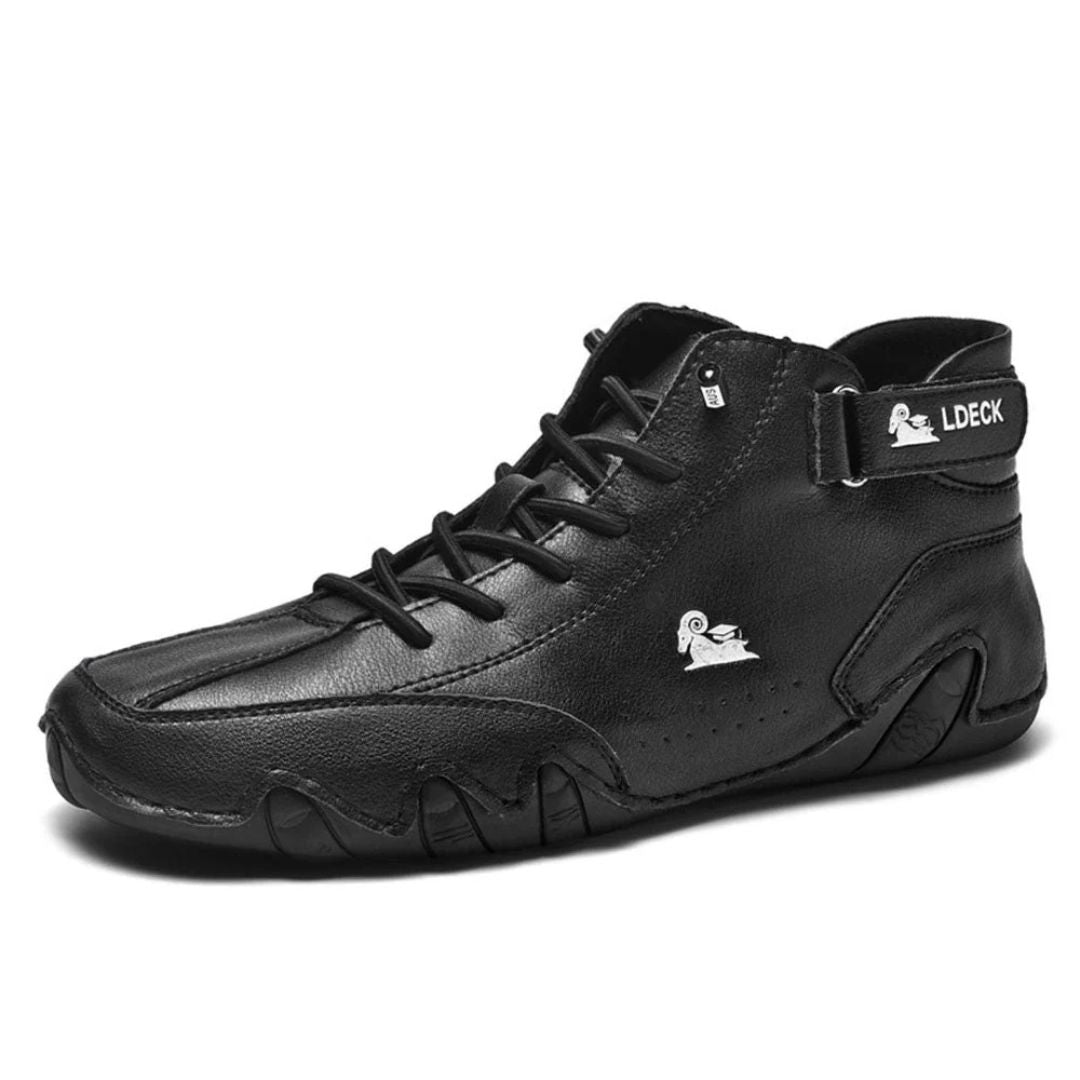 Orthopädische High-Top-Freizeitschuhe aus Wildleder für Herren | Loravelle 3