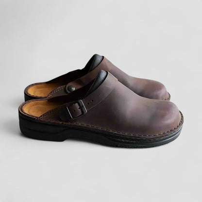 Orthopädische Komfort-Schlupfclogs aus Leder für Damen 0