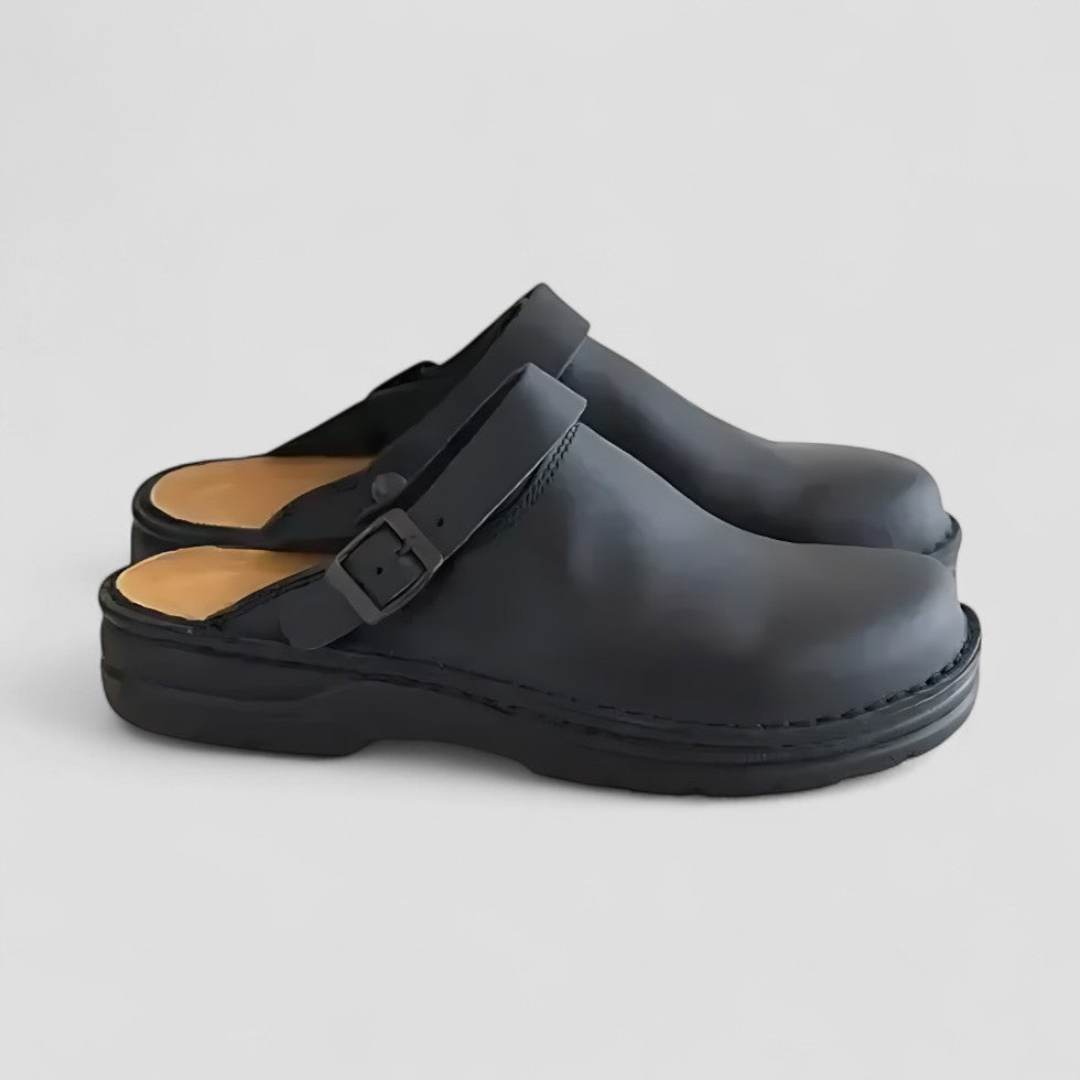 Orthopädische Komfort-Schlupfclogs aus Leder für Damen 1