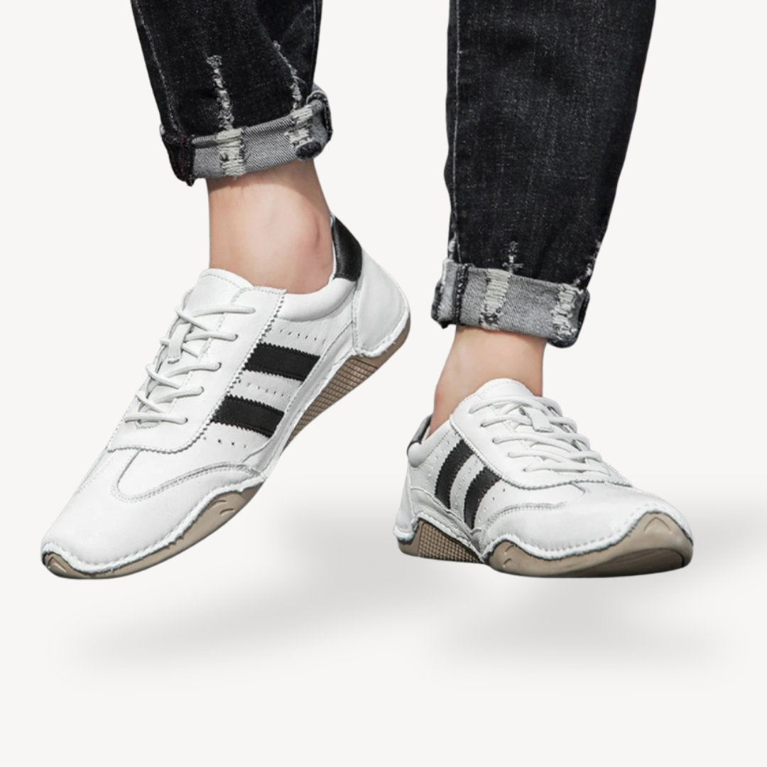 Orthopädische Leder-Fahrer-Loafer für Herren | Loravelle 1