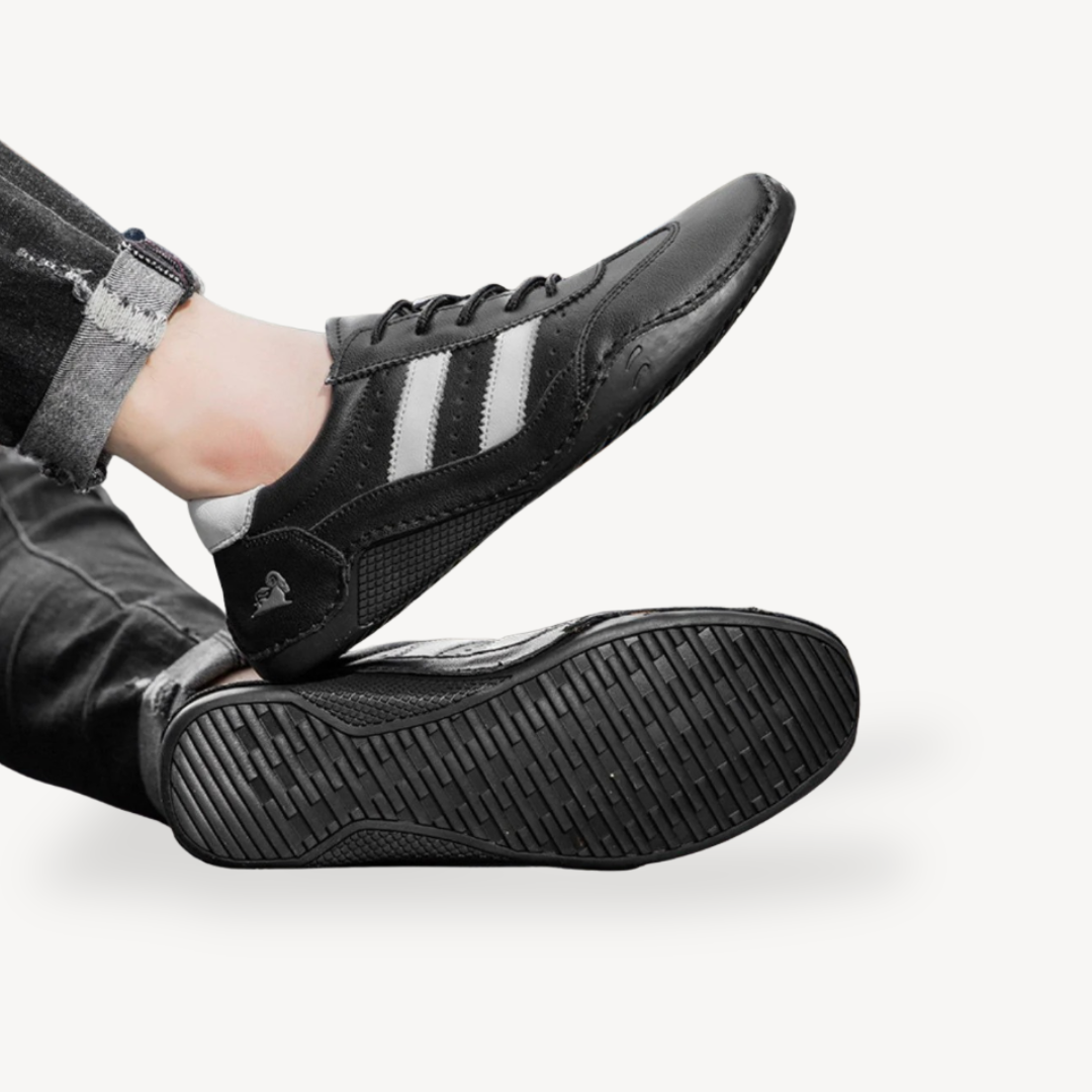 Orthopädische Leder-Fahrer-Loafer für Herren | Loravelle 2