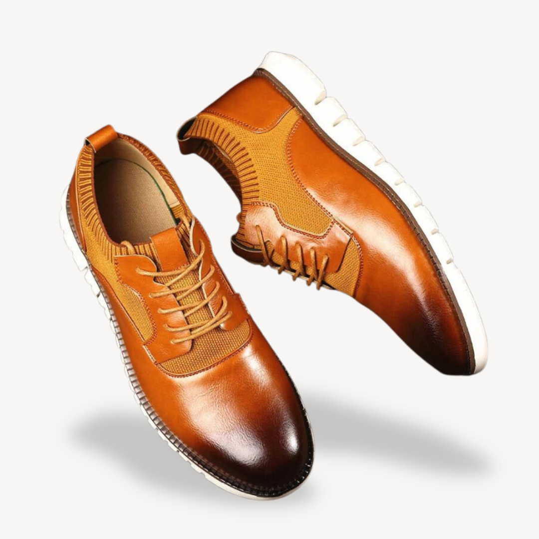 Orthopädische Leder-Gehschuhe für Herren | Loravelle 3