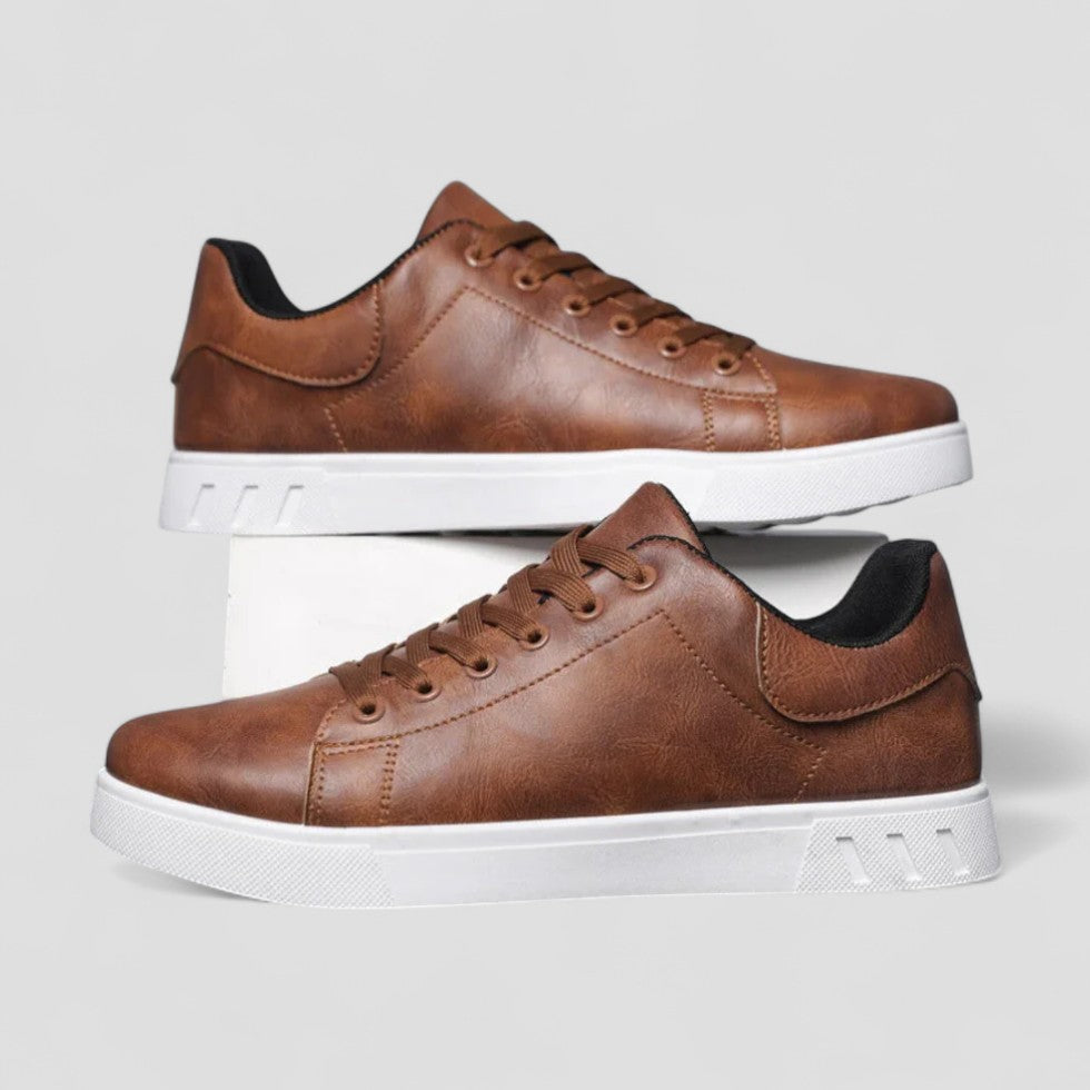 Orthopädische Leder-Sneaker für Herren mit lässigem Tragekomfort 3