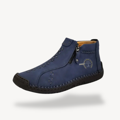 Orthopädische Lederstiefel mit Reißverschluss für Herren | Loravelle 0
