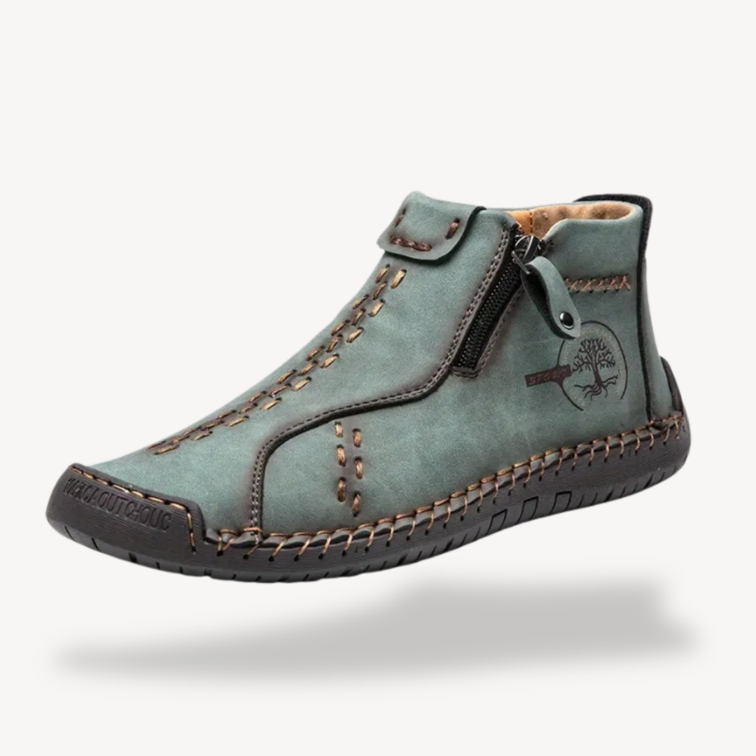 Orthopädische Lederstiefel mit Reißverschluss für Herren | Loravelle 1